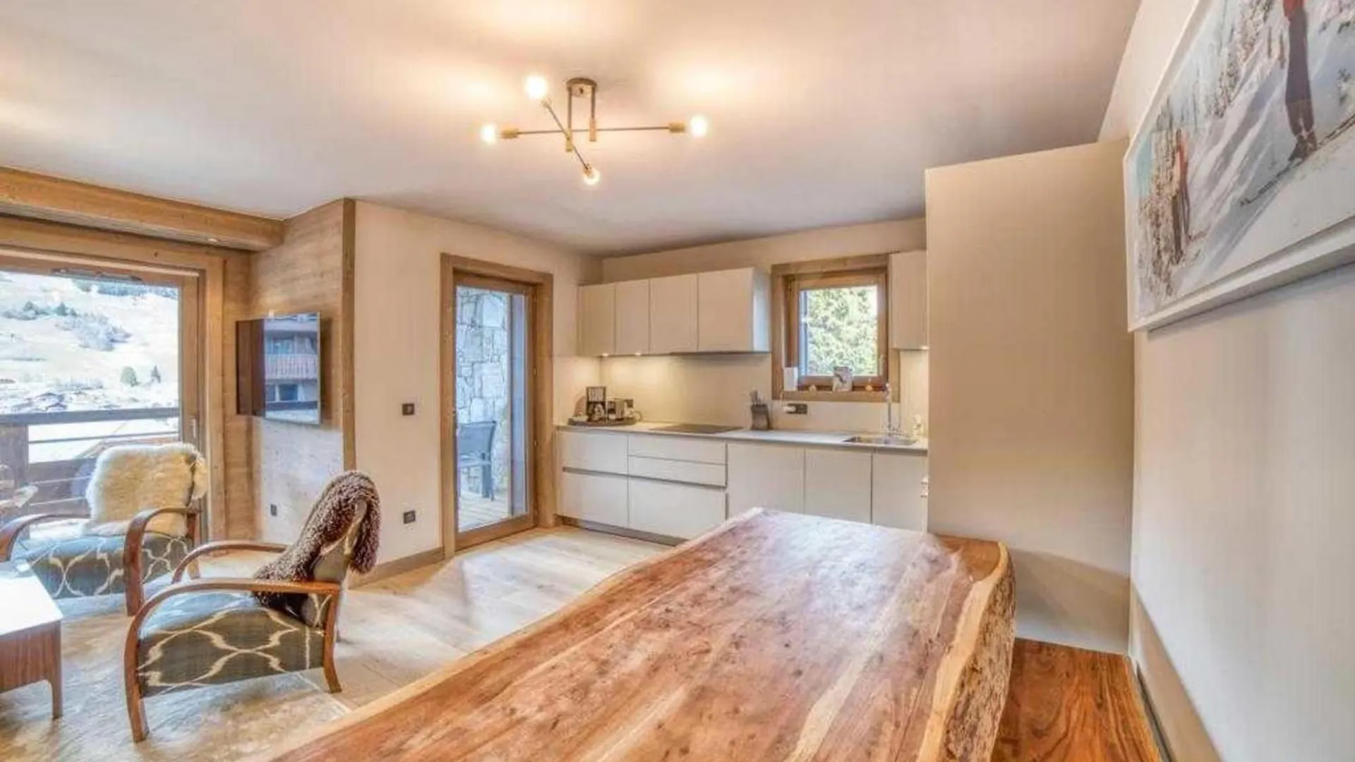 Apartment Luxurious 4-Room With Pool, Gym, Spa And Parking Megeve