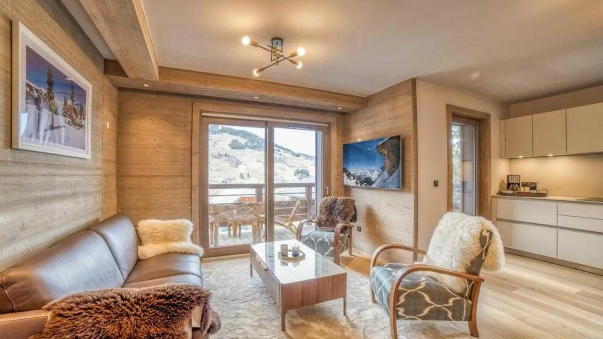 Apartment Luxurious 4-Room With Pool, Gym, Spa And Parking Megeve